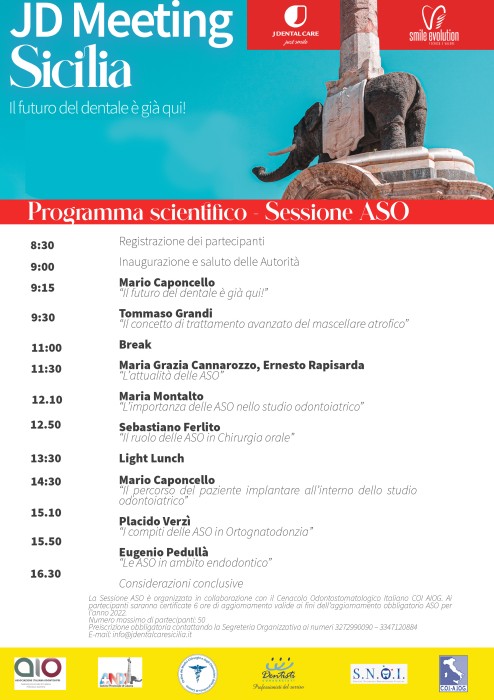 19 novembre Jdental Care AIO Catania Odontoiatria ASO